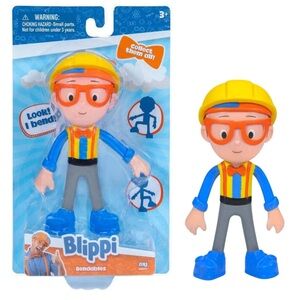 Blippi Bendables Construction Worker New in Package Figure 3+